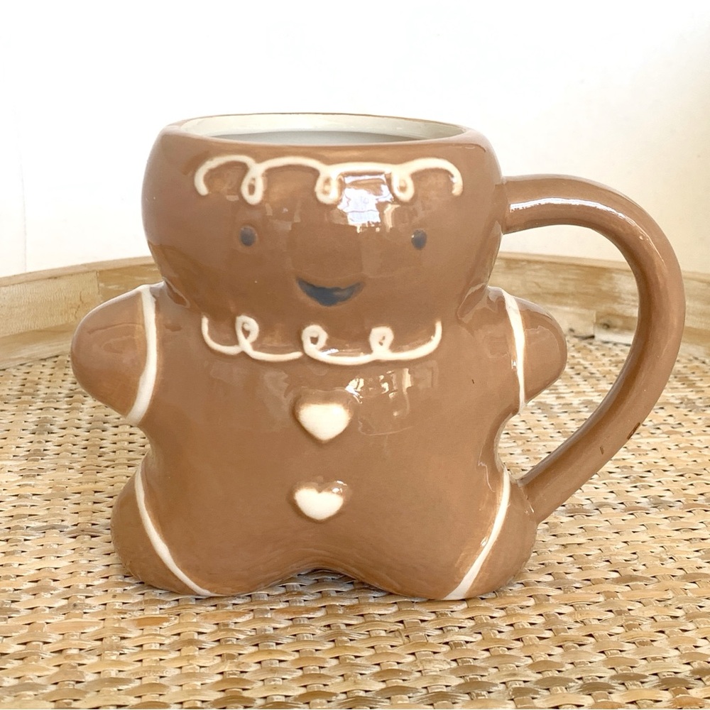 Christmas Holiday Gingerbread Man Brown Mug 16oz Mug